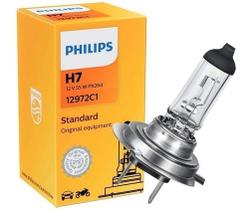 Lampada Philips H7 12v Halógena Standard Carro Moto Amarela