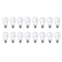 Lâmpada Philips LED A19 5W = 40W 450lm 2700K E26, pacote com 16