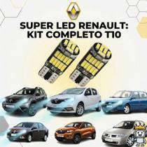 Lampada Pingão Led T10 Branco Renault Sandero Logan Duster Clio Kwid Mega Luz Placa Interna Lanterna Lampada Pingão Led T10 Branco Renault Sandero Logan Duster Clio Kwid Mega Luz Placa Interna Lanterna