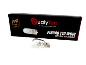 Lâmpada pingão t10 halogena 5w 12 volts - comum - unidade - QUALYTEN