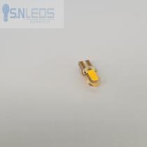 Lampada pingo gel Amarelo t10 w5w COB silicone xenon 6000k