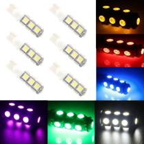 Lâmpada Pingo T10 13 LEDs 5050 12V ou 24V - Cores Variadas