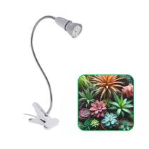 Lâmpada Plantas 18W LED Grow Light Com Luz Solar + Luminária de Mesa 1 Bocal - Cresça Suas Plantinhas - Whmix