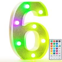 Lâmpada Pooqla RGB que muda de cor número 6 com controle remoto Lâmpada Pooqla RGB que muda de cor número 6 com controle remoto