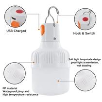 Lâmpada Portátil Recarregável USB Para Tendas de Feiras e Campings Luz Forte Lâmpada Portátil Recarregável USB Para Tendas de Feiras e Campings Luz Forte