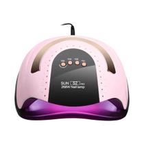 Lâmpada Profissional UV LED Para Secagem De Unhas 268W Com Sensor Automático E 4 Configurações De Lâmpada Profissional UV LED Para Secagem De Unhas 268W Com Sensor Automático E 4 Configurações De