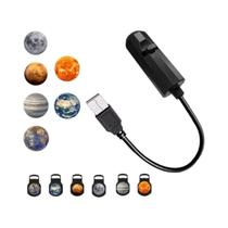 Lâmpada Projetora LED Estrela Galáxia Luz Noturna Lua Terra Para Decoração De Parede Do Quarto