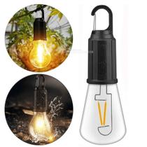 Lâmpada Recarregável Carregamento USB, Luz Quente e Modo SOS para Acampamento LKYY02A