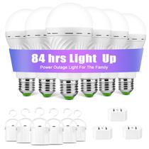 Lâmpada recarregável de emergência LHZHENG 12W 1500mAh, pacote com 6 Lâmpada recarregável de emergência LHZHENG 12W 1500mAh, pacote com 6