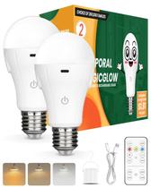 Lâmpada recarregável Neporal MagicGlow 15W 800LM, pacote com 2
