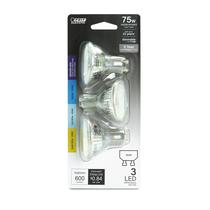 Lâmpada refletora LED Feit Electric MR16 75W GU10, pacote com 3 Lâmpada refletora LED Feit Electric MR16 75W GU10, pacote com 3