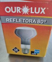 Lampada refletora r-80 100w 127v - OUROLUX