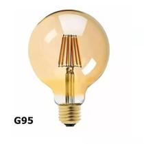 Lâmpada Retrô Filamento Led Vintage G95 Branco Quente Bivolt Cor Da Luz Branco-quente