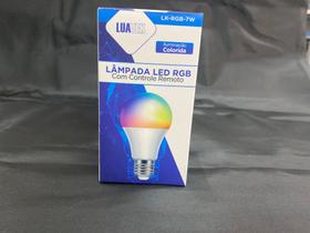 Lampada Rgb Bulbo Colorida Led 7w Bivolt C/ Controle Remoto LUATEK