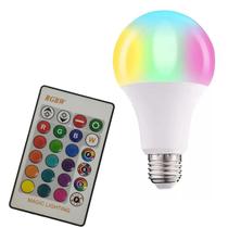 Lampada RGB Led 16 Cores Controle Efeitos Ajustavel E27 Iluminaçao Decorativa Sala Quarto Salao Games Decoraçao Colorida