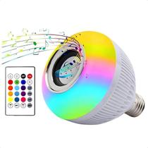 Lâmpada Rgb Musical Music Buld + Controle De Luz Envio 24H Lâmpada Rgb Musical Music Buld + Controle De Luz Envio 24H
