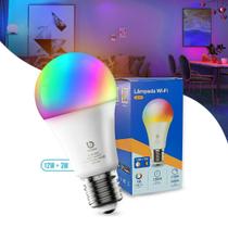 Lâmpada RGB Wi-Fi 12w Coibeu Compatível com Google e