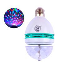 Lâmpada Rotativa De Led Bola Colorida Giratório Festa Balada - BJ