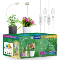 Lâmpada SANSI Pot Clip Grow Light 5V Full Spectrum, pacote com 2 Lâmpada SANSI Pot Clip Grow Light 5V Full Spectrum, pacote com 2