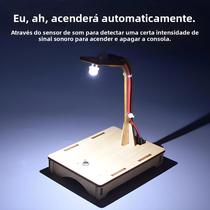 Lâmpada Sensor De Voz DIY, Invenção Em Ciência E Tecnologia, Brinquedo De Montagem Manual Em Física
