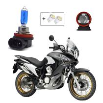 Lâmpada Shocklight Super Branca H11 para Moto Honda XL 700 V Transalp 2011 2012 2013