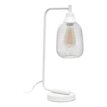 Lâmpada Simple Designs LD1060-WHT Mesh Wire branco fosco