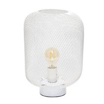 Lâmpada Simple Designs LT1072-WHT Metal Mesh White