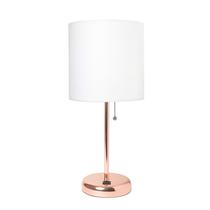 Lâmpada Simple Designs LT2044-RGD Rose Gold USB com carregamento USB de 50 cm Lâmpada Simple Designs LT2044-RGD Rose Gold USB com carregamento USB de 50 cm