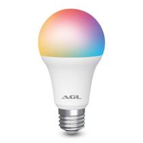 Lâmpada Smart AGL 9W, WiFi, RGB, Compatível com Alexa, Siri e Google Assistant, Branco - 1106081