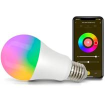 Lâmpada Smart Bluetooth RGB Luz Controlada Por App