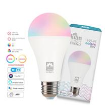 Lampada Smart Inteligente Led 11w RGB Wi-fi Google Alexa Colorida E27 Bulbo Várias Cores - Kian