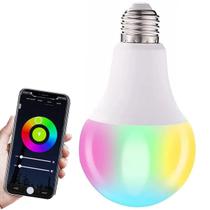 Lampada Smart Led Inteligente App Celular wifi 10W RGB Ajustavel Iluminaçao Dimerizaçao Decoraçao Casa Quato Sala