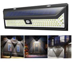 Lâmpada Solar 118 Led Pir Sensor De Movimento Luz Jardim Sem Lâmpada Solar 118 Led Pir Sensor De Movimento Luz Jardim Sem