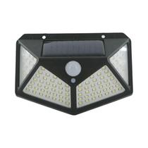 Lâmpada Solar De Parede 100 LED Com Sensor De Movimento À Prova d'Água Para Luz Externa Em Pátios E