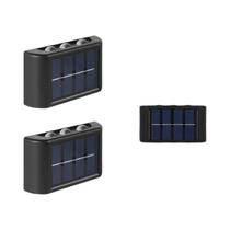 Lâmpada Solar De Parede 6LED Para Exterior Com Controle De Luz Para Jardim, Quintal, Varanda, Lâmpada Solar De Parede 6LED Para Exterior Com Controle De Luz Para Jardim, Quintal, Varanda,