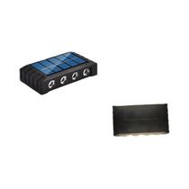 Lâmpada Solar De Parede Para Exterior À Prova d'Água Com 4/6/8/10 LEDs Para Decoração De Jardim E