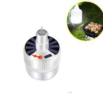 Lâmpada Solar Emergência 25000H Recarregável Bulbo Portátil Economia Led