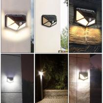 Lampada Solar Energia Solar Luz Solar Wall Lamp Com Pir Sensor de Movimento - TECRJ