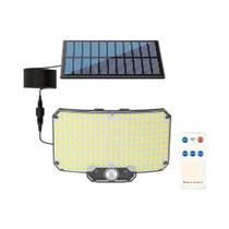 Lâmpada Solar Externa 234 LED Com Sensor De Movimento 3 Modos Para Jardim, Quintal, Cerca E Caminho