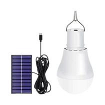 Lâmpada Solar LED 15W USB 5V Portátil Para Acampamento, Barraca E Pesca