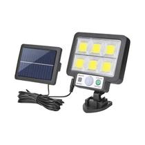 Lâmpada Solar LED À Prova d'Água Para Exterior Com Sensor De Movimento E 3 Modos De Luz Para Jardim