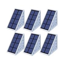Lâmpada Solar LED Para Degraus Externa IP67 À Prova d'Água Antifurto Para Decoração De Jardim, Deck