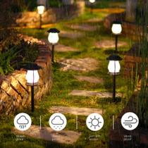 Lâmpada Solar para Jardim e Pátio - Iluminação Noturna