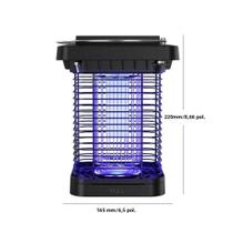 Lâmpada Solar Portátil À Prova D'água Para Matar Mosquitos, Luz Azul Roxa Para Acampamento Interno E