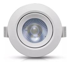 Lâmpada Spot Led 3w Branco Frio Dicróica Direcionável Redonda Iluminação Gesso Forro Sanca - MGC