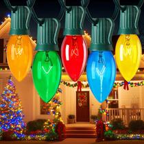 Lâmpada String Lights Minetom C9 30m de Natal multicolorida