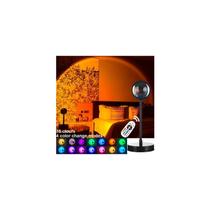 Lâmpada Sunset RGB Sunset Projection com controle remoto