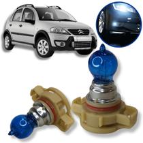 Lâmpada Super Branca 8500k Farol Milha Citroen C3 XTR 2006-2012 Lâmpada Super Branca 8500k Farol Milha Citroen C3 XTR 2006-2012