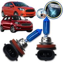 Lampada Super Branca Farol de Milha H11 8500k Ford Ka 2015 a 2022