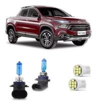 Lampada Super Branca Farol Milha/Neblina H8 35W Fiat Toro